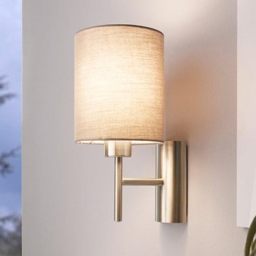 Eglo - Zidno svetlo 1xE27/60W/230V taupe