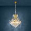 Eglo - Zlatni luster na lancu 5xE14/25W/230V