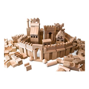 EkoToys - Prirodne drvene kocke 220 kom