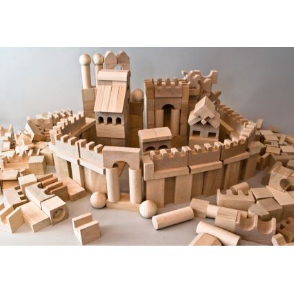 EkoToys - Prirodne drvene kocke 220 kom