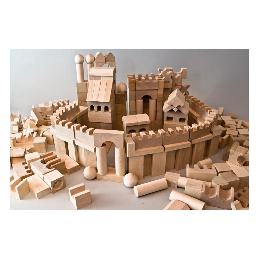 EkoToys - Prirodne drvene kocke 220 kom