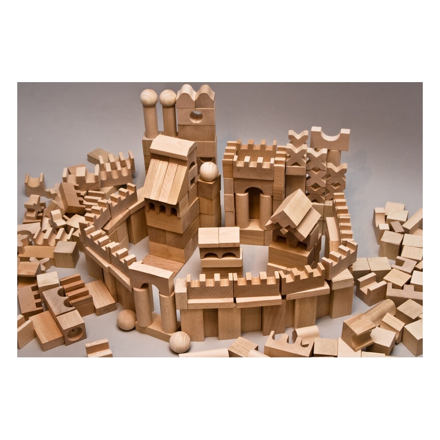 EkoToys - Prirodne drvene kocke 220 kom