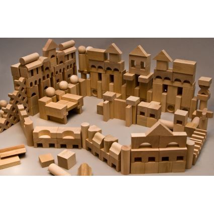 EkoToys - Prirodne drvene kocke 220 kom