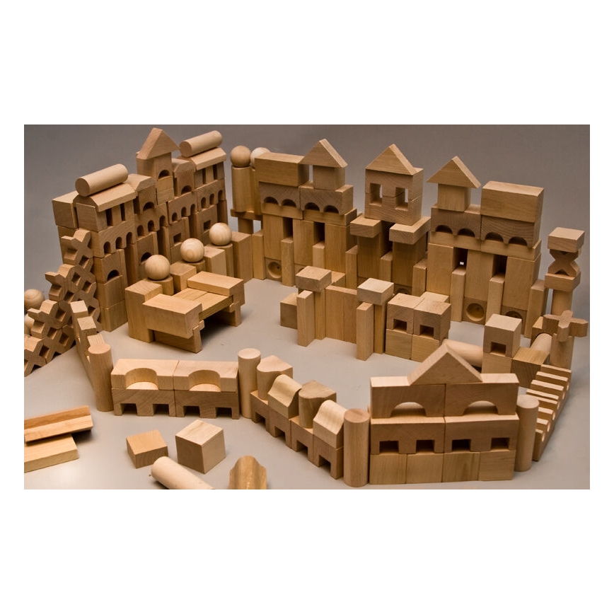 EkoToys - Prirodne drvene kocke 220 kom