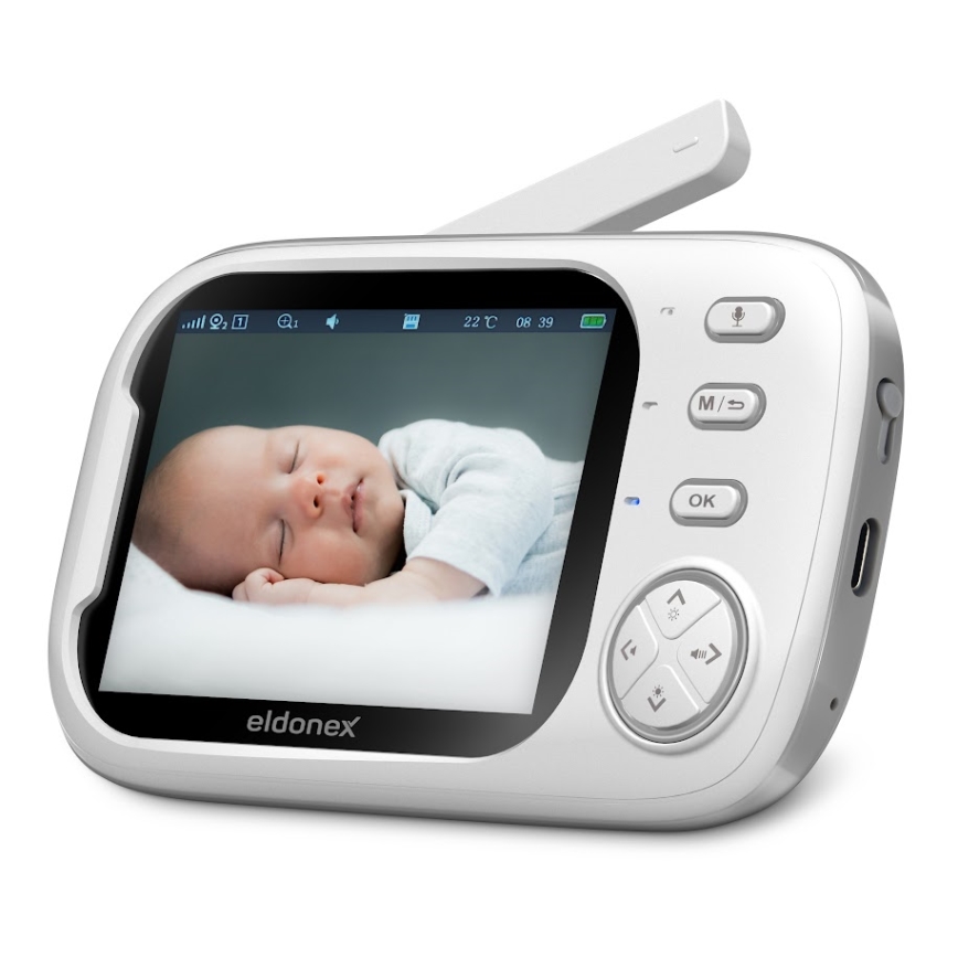 ELDONEX EBM-1010-WH - Video bebi-fon sa monitorom 5V/2000 mAh
