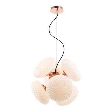 Elegantni luster na lanku STELLAR, 6xG9/4W/230V, roze zlato