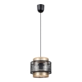 Elegantni luster na sajli GABI 1xE27/60W/230V zlatna/crna, prečnik 20 cm