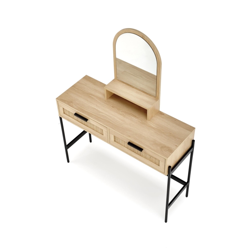 Elegantni toaletni stočić CARMEN 136x104 cm bež/crna
