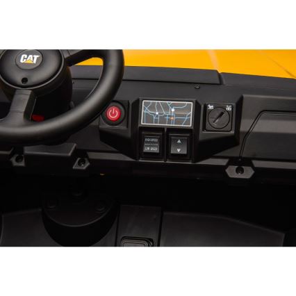 Električni autić CAT 60W/7500 mAh žuto/crni + daljinsko upravljanje