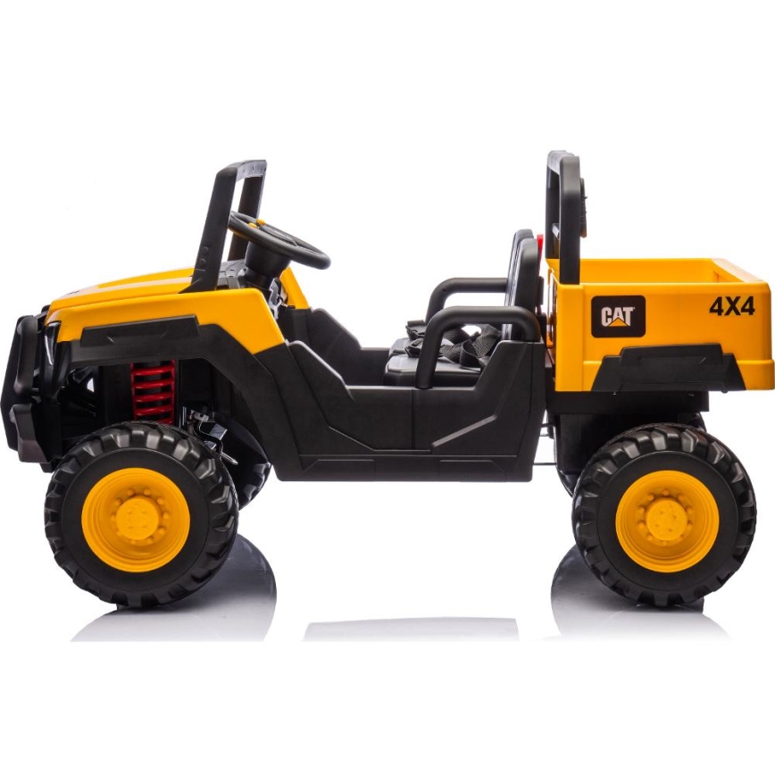 Električni autić CAT 60W/7500 mAh žuto/crni + daljinsko upravljanje