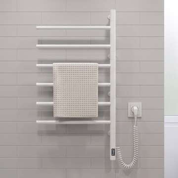 Električni okretni sušač za peškire sa termostatom ARABESQUE 105W  80x49 cm bela