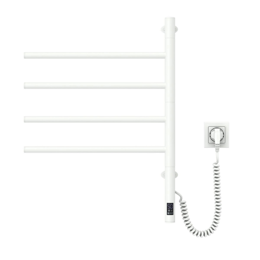 Električni okretni sušač za peškire sa termostatom ARABESQUE 60W 65x49 cm, bela