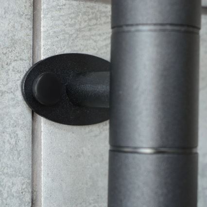 Električni okretni sušač za peškire sa termostatom FOUETTE 185W/230V 81,8 cm IP44 crni