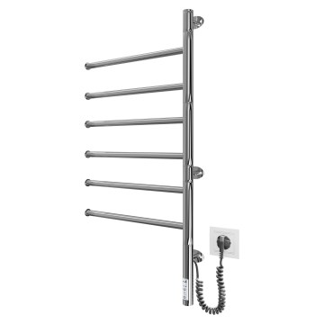 Električni rotirajući sušač peškira VEER 80W/230V 82,5x44,5 cm nerđajući čelik/sjajni hrom