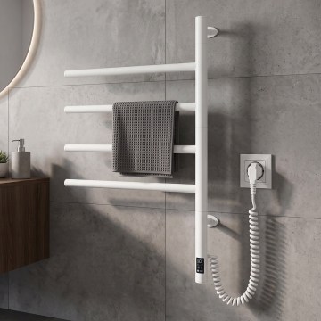 Električni rotirajući sušač za peškire sa termostatom ARABESQUE 60W 65x49 cm beo