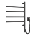 Električni rotirajući sušač za peškire sa termostatom ARABESQUE 60W 65x49 cm  crna