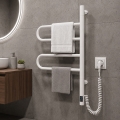 Električni rotirajući sušač za peškire sa termostatom FOUETTE 60W 65x49 cm bela