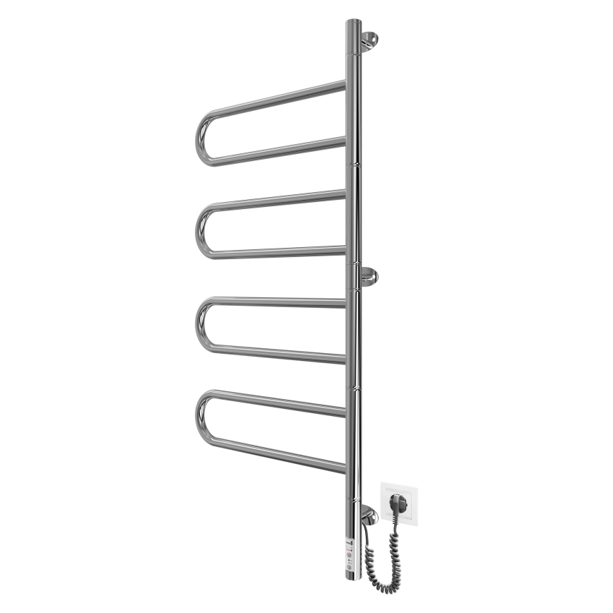 Električni rotirajući sušač za peškire TRISTAR 105W/230V 102,5x44,5cm IP44 nerđajući čelik/sjajni hrom