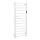 Električni sušač peškira 45x132 cm 180W inox/bela