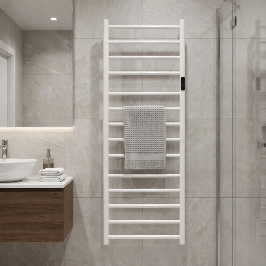 Električni sušač peškira 45x132 cm 180W inox/bela