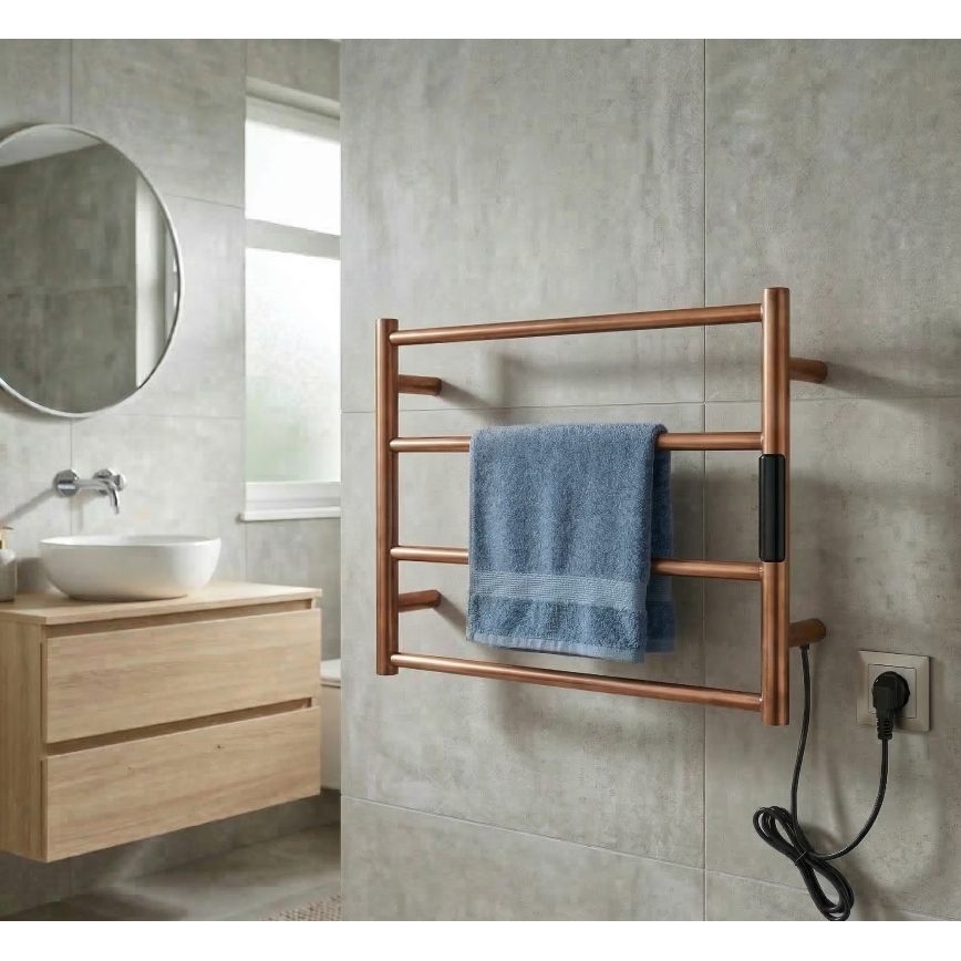Električni sušač peškira 56x37 63W inox/bakrena