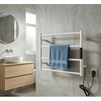 Električni sušač peškira 56x37 63W inox/bela