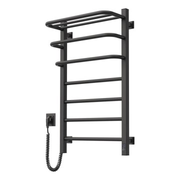 Električni sušač peškira sa termostatom FORTIS 155W 80x48 cm crni desni