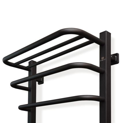 Električni sušač peškira sa termostatom FORTIS 155W 80x48 cm crni levi