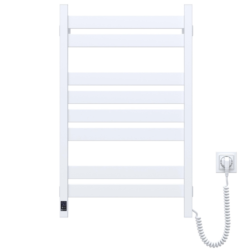 Električni sušač peškira sa termostatom LARGO 168W 80x50 cm, beo, desni