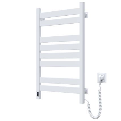 Električni sušač peškira sa termostatom LARGO 168W 80x50 cm, beo, desni