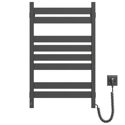 Električni sušač peškira sa termostatom LARGO 168W 80x50 cm, crna, desna