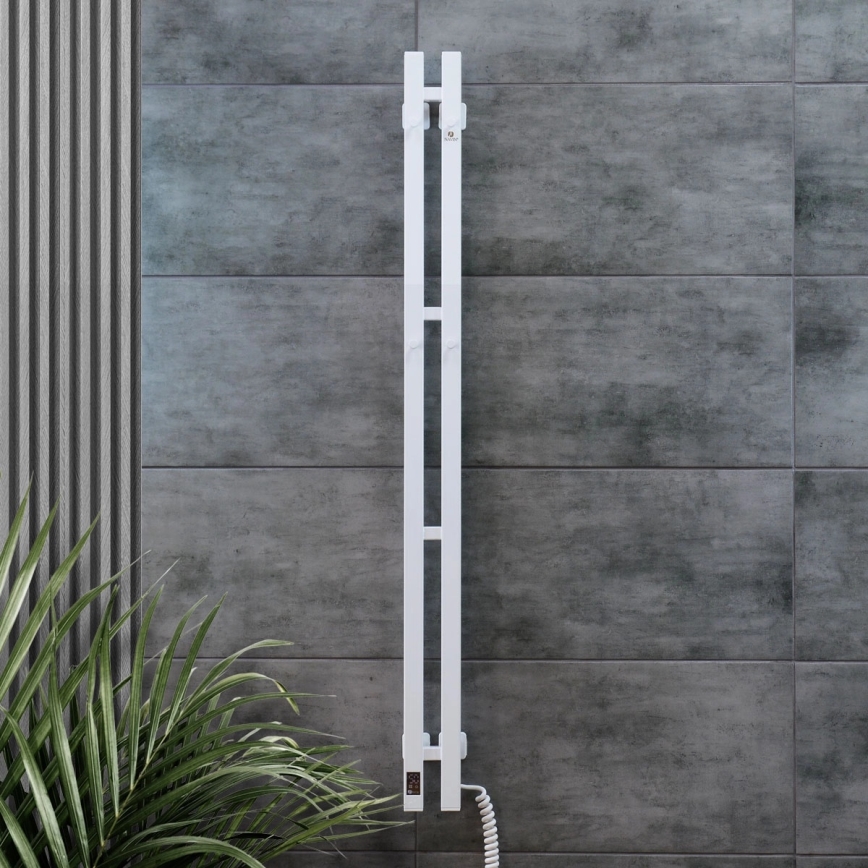 Električni sušač peškira sa termostatom SILOUETTE 106W 150x9cm beli desni