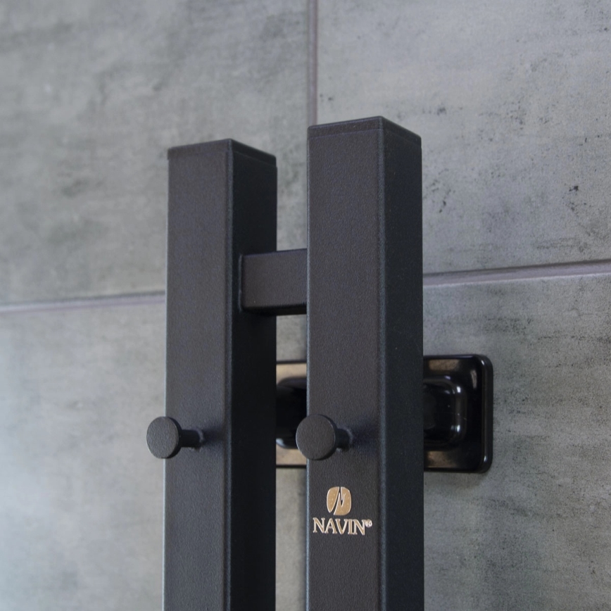 Električni sušač peškira sa termostatom SILOUETTE 200W/230V 150,6cm IP44 crna desna