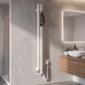 Električni sušač peškira sa termostatom SILOUETTE 70W 120x9 cm beli desni