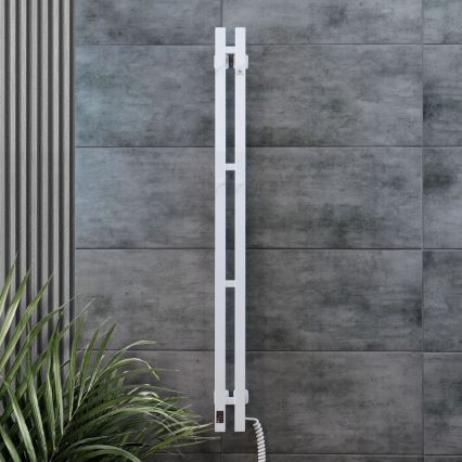 Električni sušač peškira sa termostatom SILOUETTE 70W 120x9 cm beli, desni