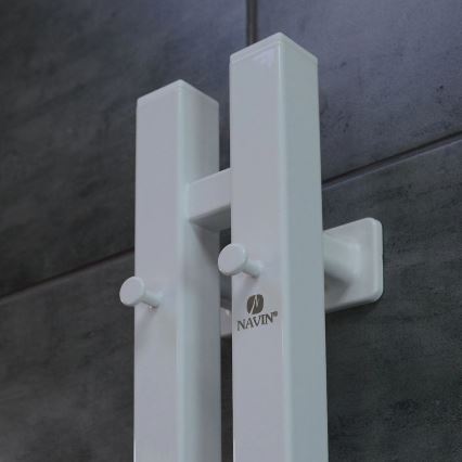 Električni sušač peškira sa termostatom SILOUETTE 70W 120x9 cm beli, desni