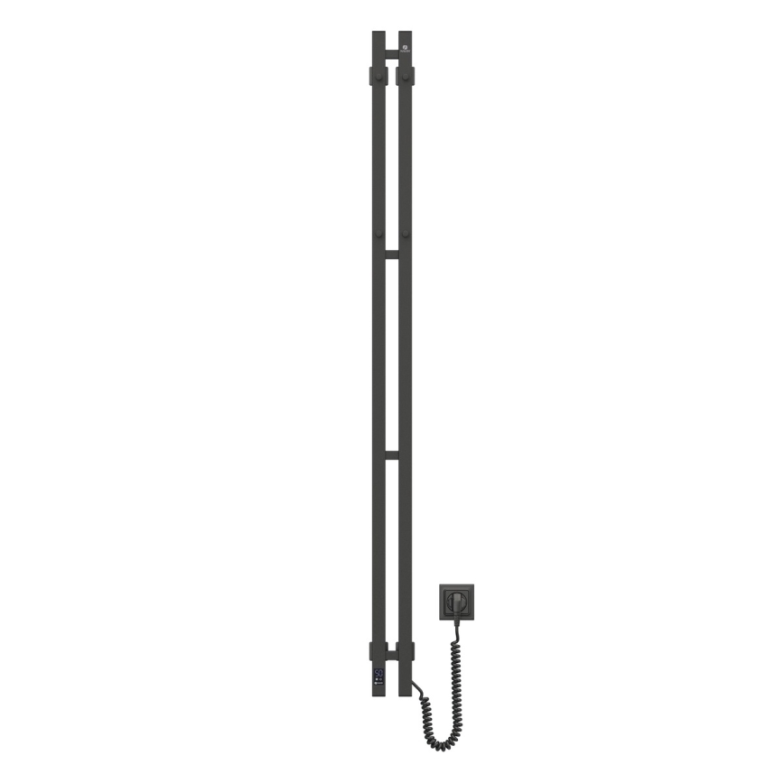 Električni sušač peškira SILOUETTE 106W sa termostatom 150x9 cm crna desna