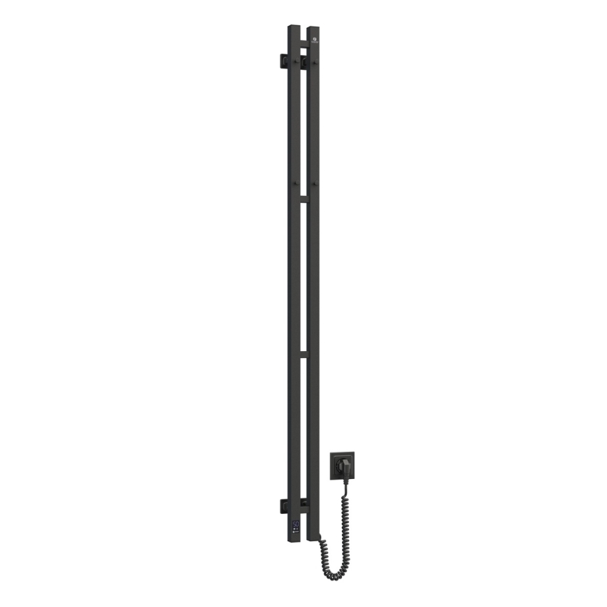 Električni sušač peškira SILOUETTE 106W sa termostatom 150x9 cm crna desna