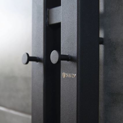 Električni sušač za peškire sa termostatom SILOUETTE 187W/230V 120,6 cm IP44 crni desni kvadratni