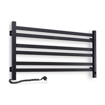 Električni sušač za peškire sa termostatom AVANGARD 181W 50x90 cm crni levi