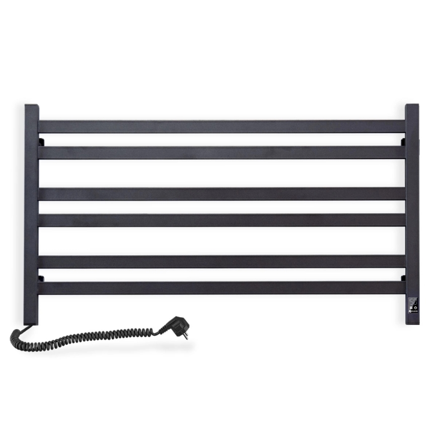 Električni sušač za peškire sa termostatom AVANGARD 181W 50x90 cm crni levi