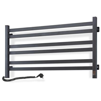 Električni sušač za peškire sa termostatom AVANGARD 181W 50x90 cm crni levi