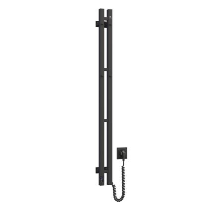 Električni sušač za peškire sa termostatom SILOUETTE 70W 120x9 cm crna desna