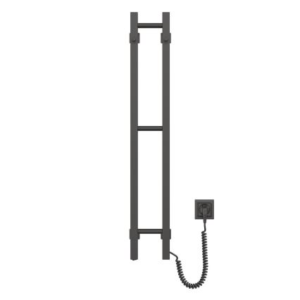 Električni sušač za peškire SILOUETTE 46W 100x16 cm crni desni