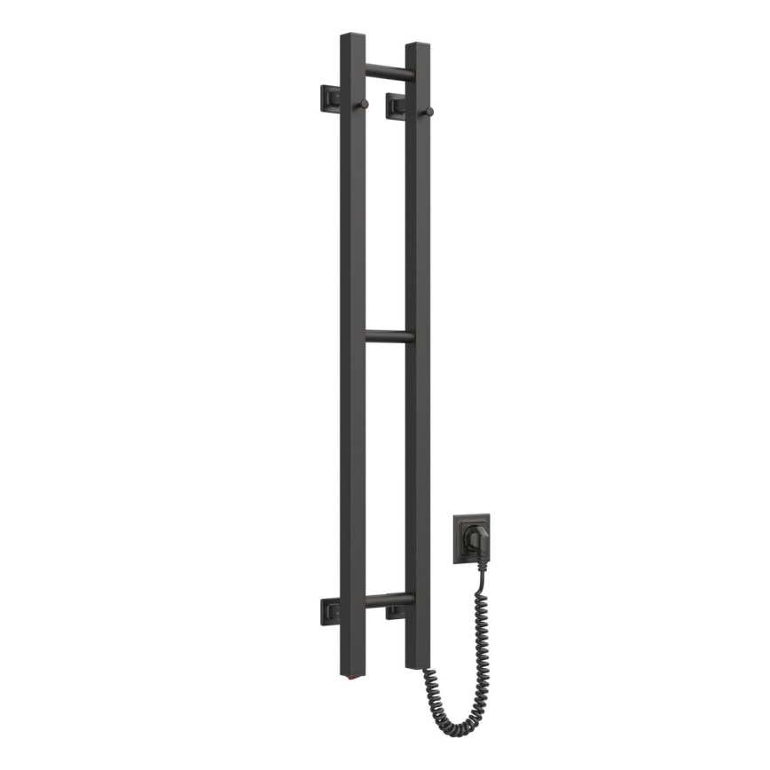 Električni sušač za peškire SILOUETTE 46W 100x16 cm crni desni