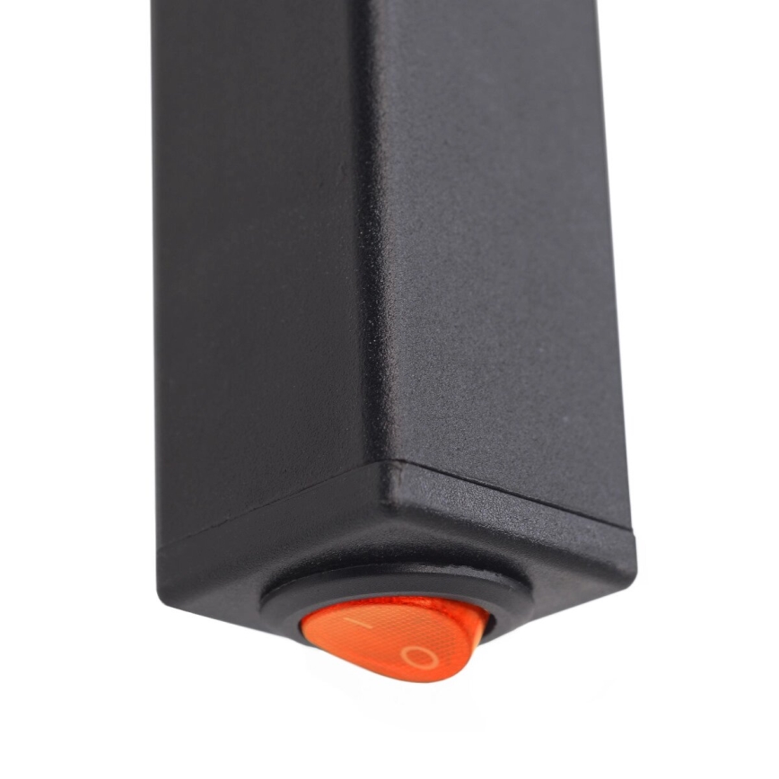 Električni sušač za peškire SILOUETTE 46W 100x16 cm crni desni