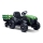 Električni traktor sa prikolicom 2x30W/7000 mAh crna/zelena + daljinski upravljač