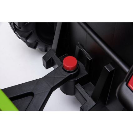 Električni traktor sa prikolicom 2x30W/7000 mAh crna/zelena + daljinski upravljač