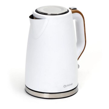 Električno kuvalo za vodu 1,7 l 2400W/230V nerđajući čelik/belo