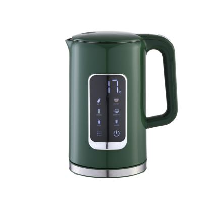 Električno kuvalo sa LCD displejem 1,7 l 2200 W/230 V zeleno + putna šolja 450 ml